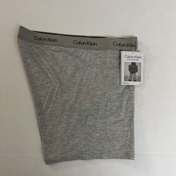 Calvin Klein Underwear Mens Sz XL Gray Modal Eco Pure NB2987050 Logo Boxer Brief - Picture 5 of 6
